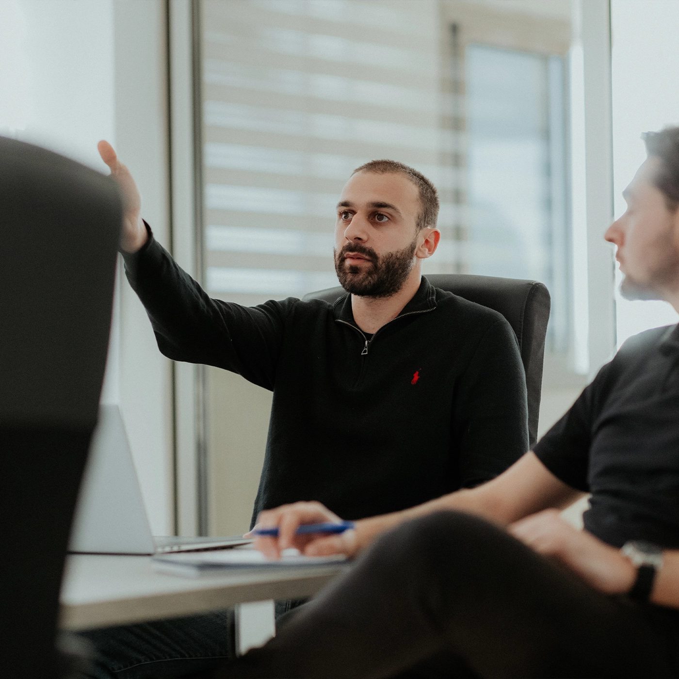 Talking with the team