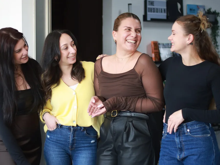 Part of The Obsidian Co. team at their office in Larnaca, Cyprus.
